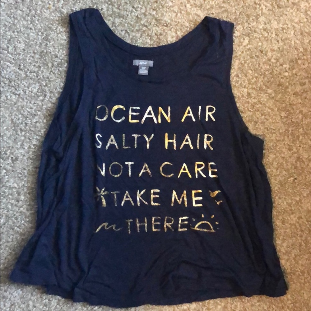 Blue tank top